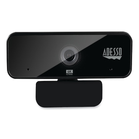 CyberTrack H6 4K USB Fixed Focus Webcam With Microphone, 3840 Pixels X 2160 Pixels, 8 Mpixels, Black
